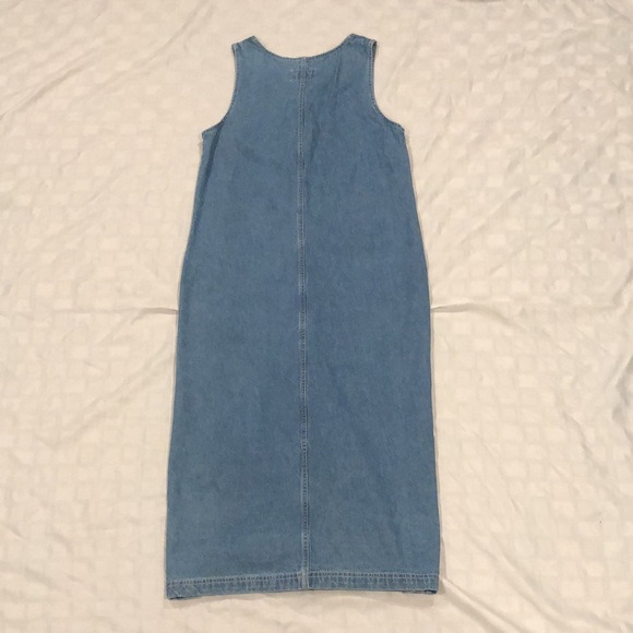 No Excuses Vintage Genuine Denim Dress with Pockets - Picture 3 of 3